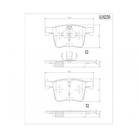 Balatas Delanteras para Jeep Grand Cherokee  2006-2010