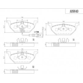 Balatas Delanteras para Chevrolet Silverado 2500 Hd  2001-2007