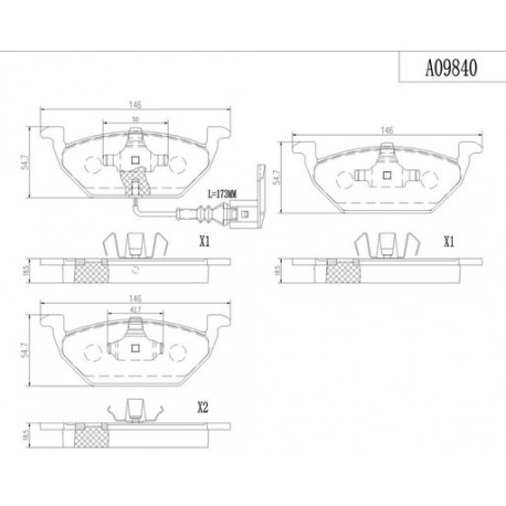 Balatas Delanteras para Chevrolet Silverado 2500 Hd  2001-2007